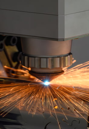 Drill with sparks flying